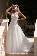 The Soft Tulle A-Line Wedding Dress – Light Ivory