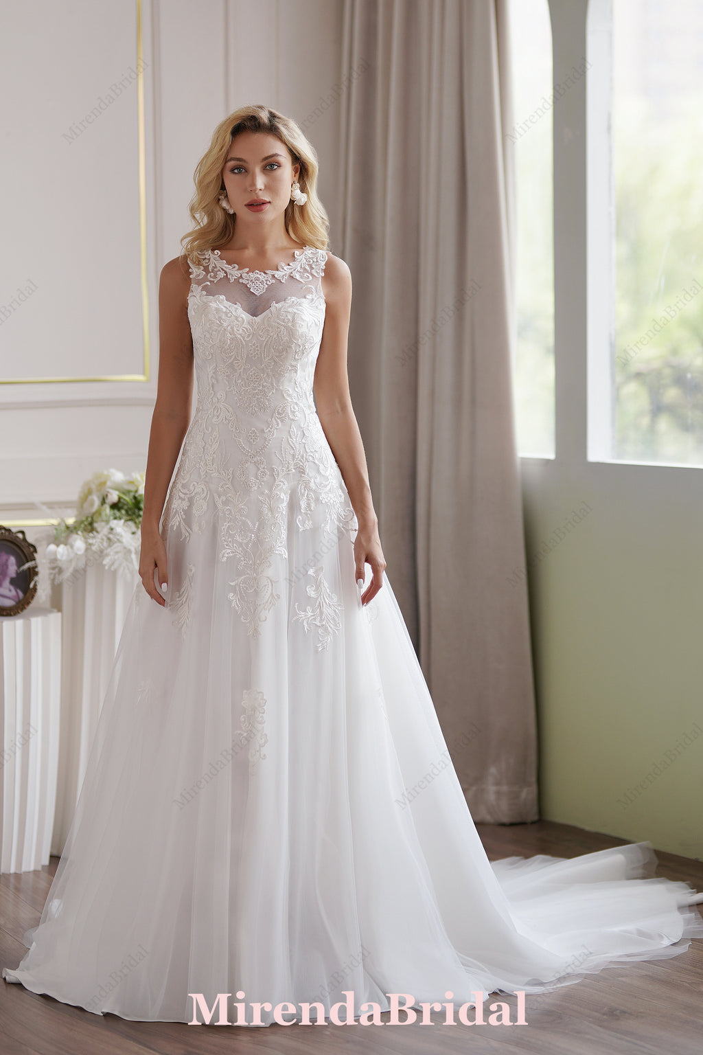 The Soft Tulle A-Line Wedding Dress – Light Ivory