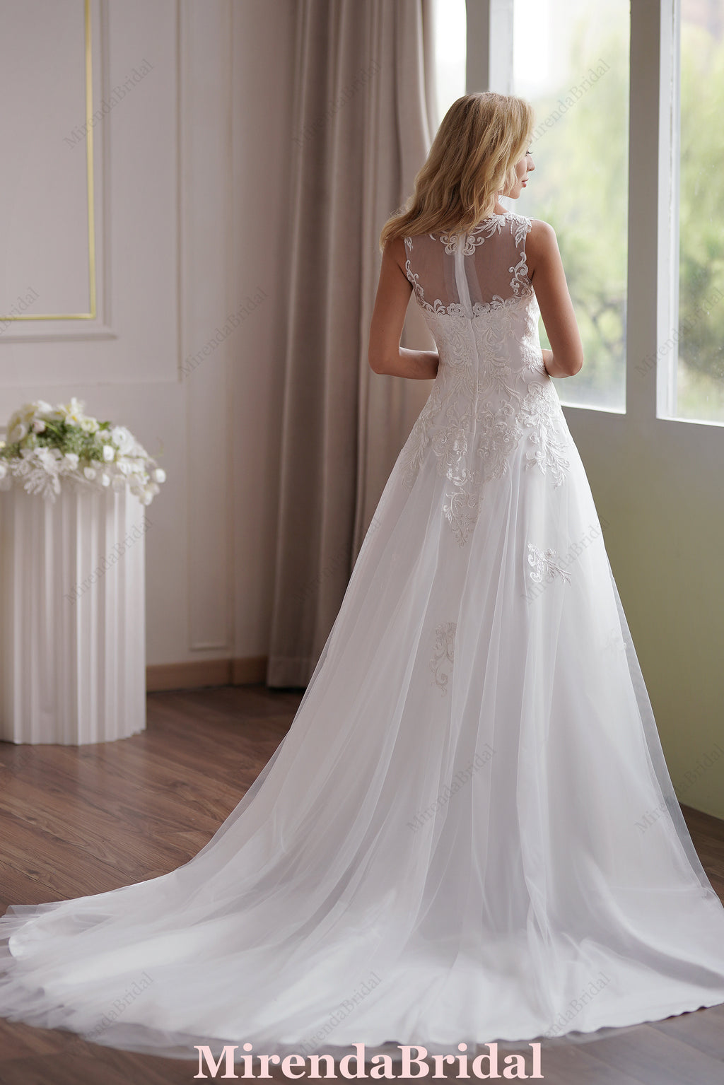 The Soft Tulle A-Line Wedding Dress – Light Ivory