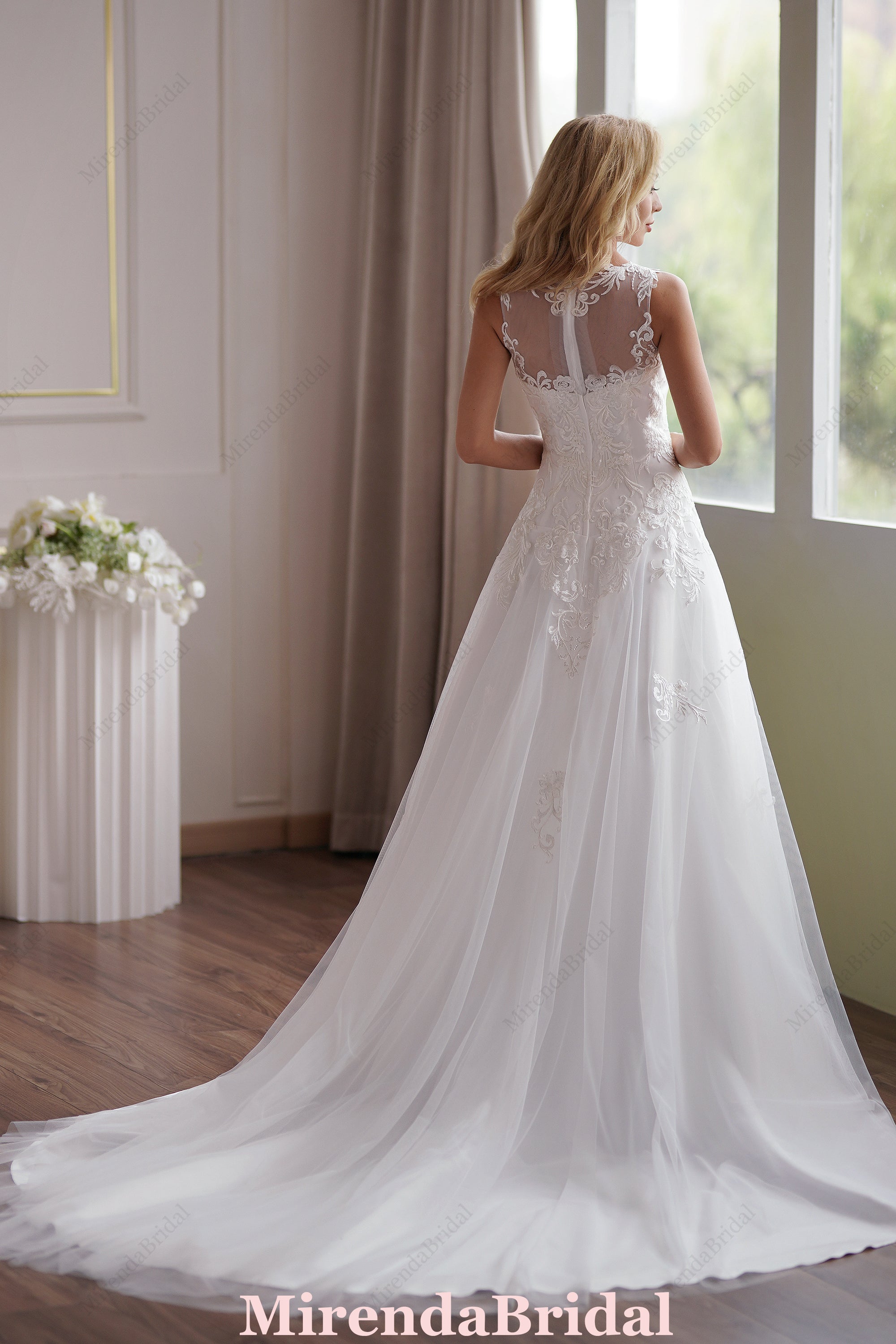 The Soft Tulle A-Line Wedding Dress – Light Ivory