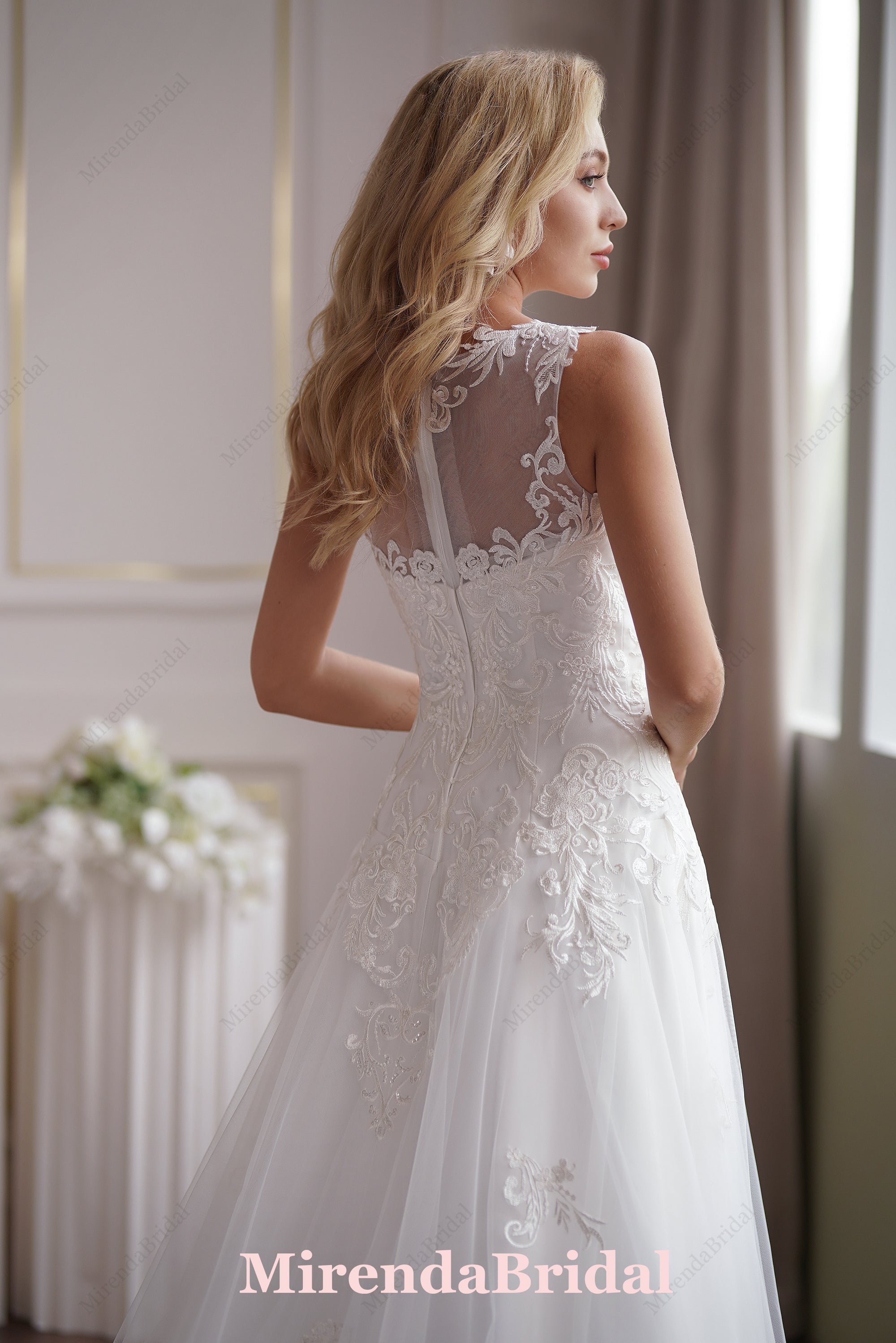 The Soft Tulle A-Line Wedding Dress – Light Ivory