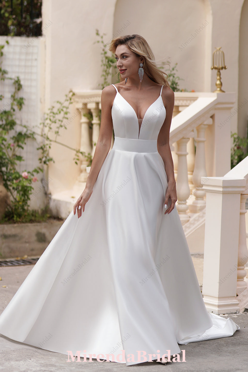 A Satin Timeless Ball Gown With Pockets