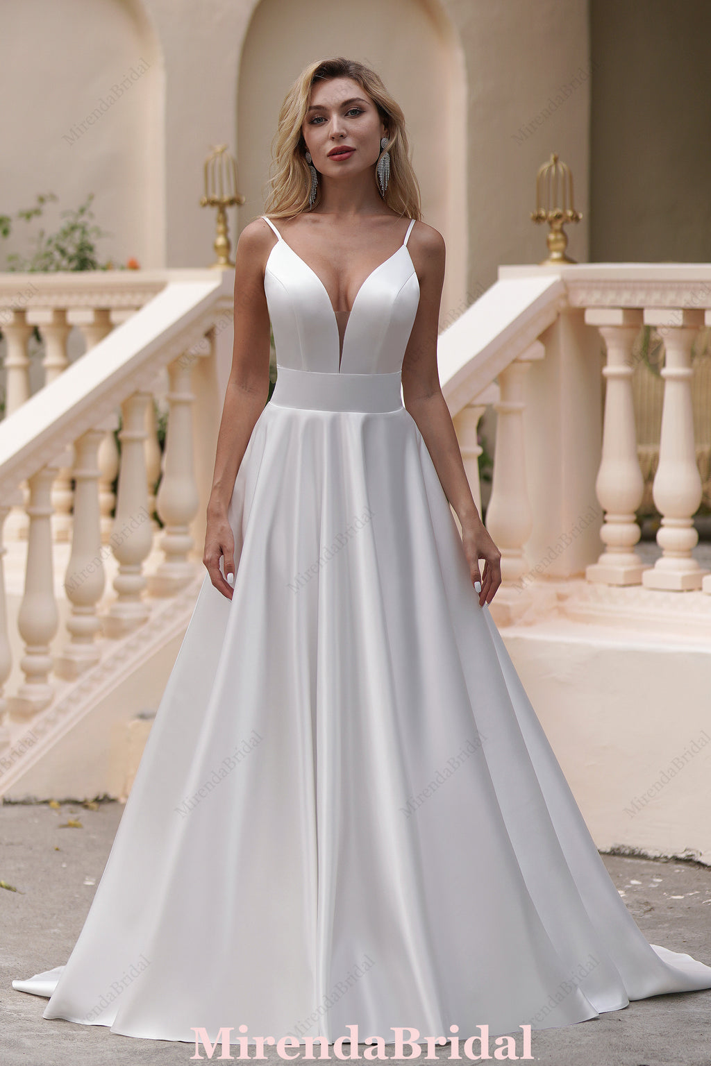 A Satin Timeless Ball Gown With Pockets