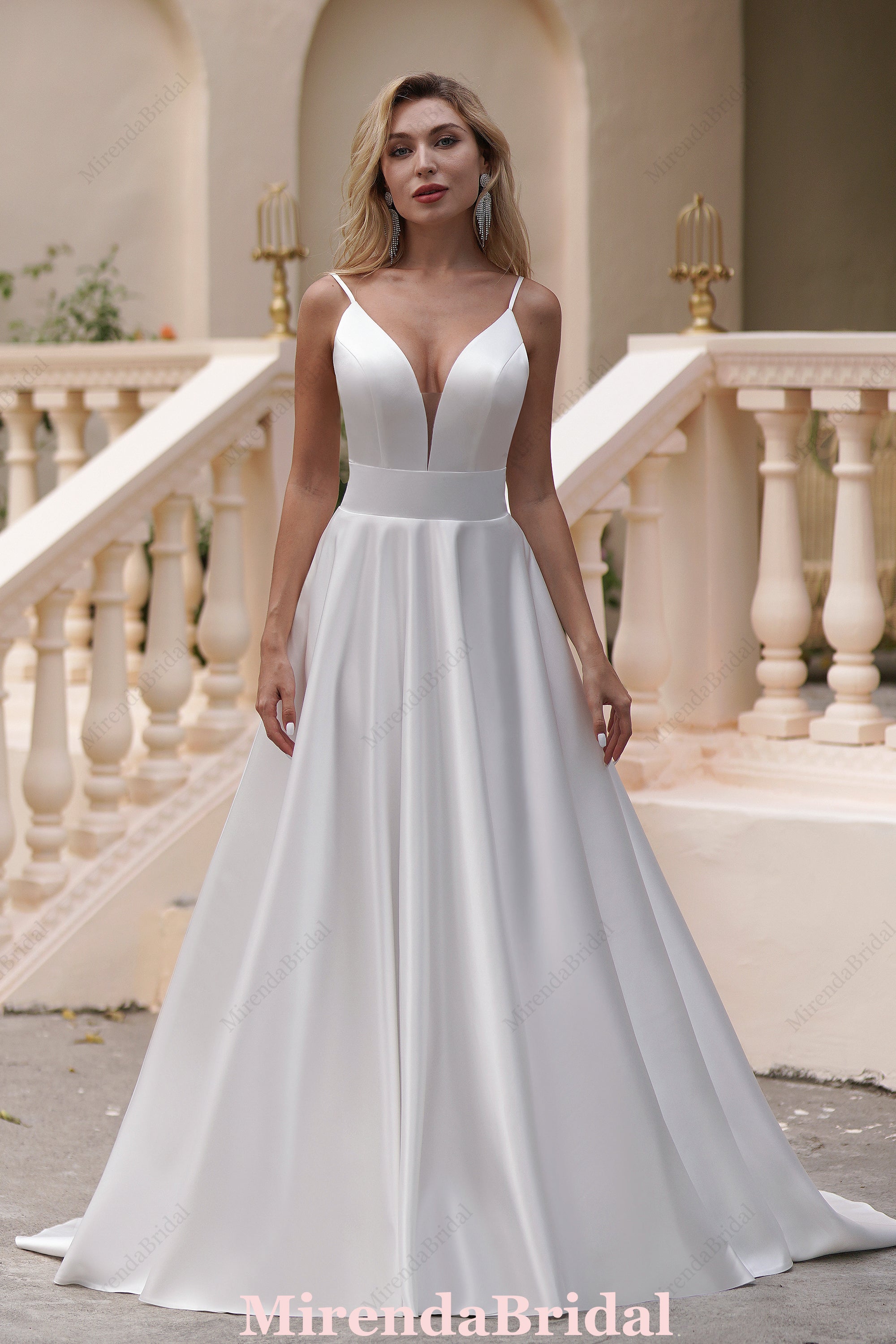 A Satin Timeless Ball Gown With Pockets