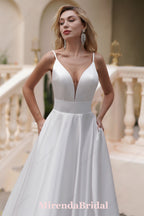 A Satin Timeless Ball Gown With Pockets