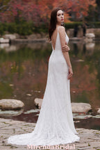 Geometry Lace Bohemian Fit & Flare Wedding Dress